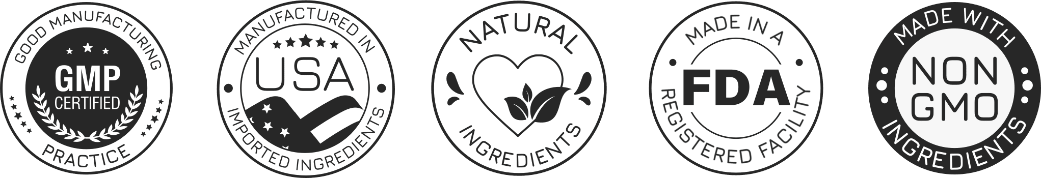 FemiCore: GMP Certified, Manufactured in USA, Natural Ingredients, FDA Registered Facility, Non-GMO Ingredients